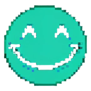 happy face with big smile sticker