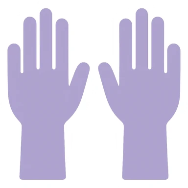 A dull purple Raising Hands sticker