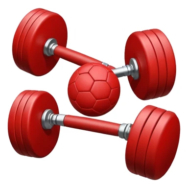 Dumbbell and ball sticker