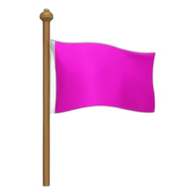fuchsia flag and white inscription idea sticker
