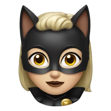 female cat as batman wife  sticker
