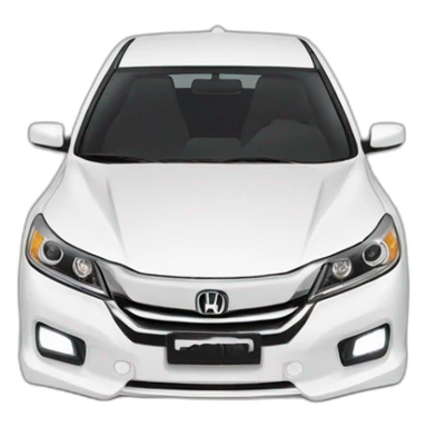 Honda Accord 2013 white sticker