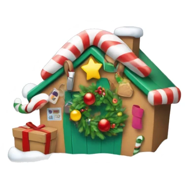Make a pin location with a Christmas’s items inside the pin  sticker