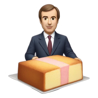 peter hitchens holding a battenberg cake sticker