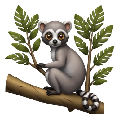 lemur tree sticker