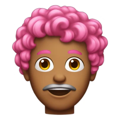 Friz with pink hair sticker