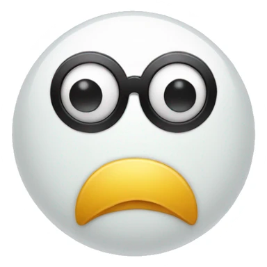 animated smiley with a monocle sticker