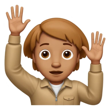 Que dawg with hands up sticker