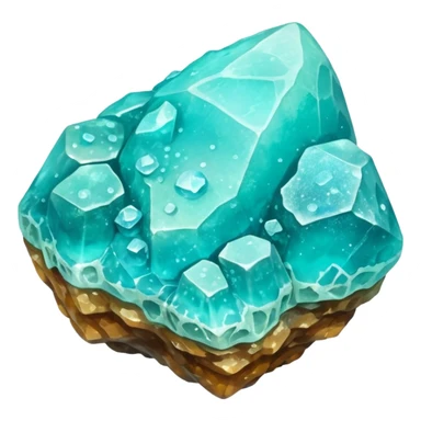 Hyperrealistic, ultra detailed, isolated, 4D rendering,  Sparkly vivid color, Raw smithsonite sticker