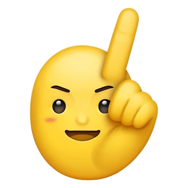 Emoji with middle finger  sticker