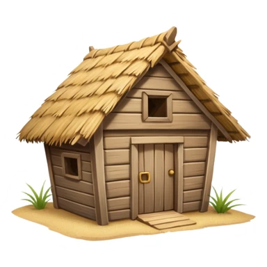 empty animal hut sticker