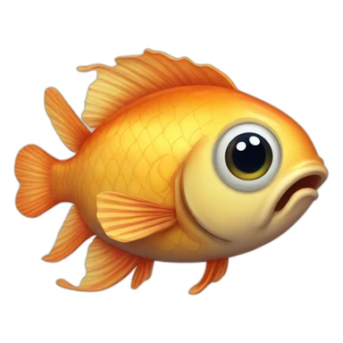 big eyed fish sticker