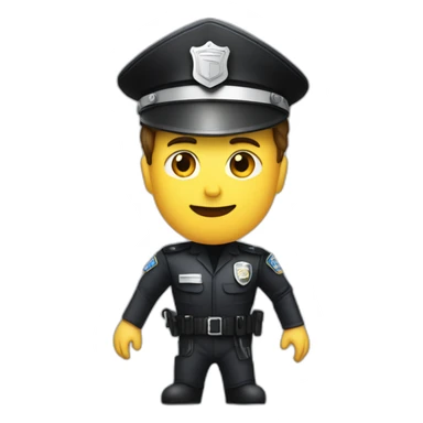 Artificial intelligence police arresting Elon musk sticker