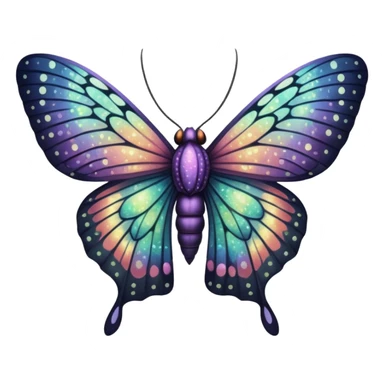 Stardust moth sticker