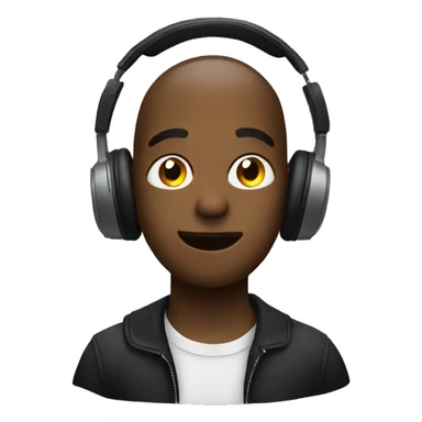 Listening to music sticker