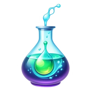 Futuristic magic potion sticker