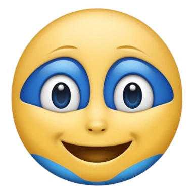Blue emoji  sticker