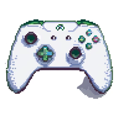 xbox controller with green accents sticker