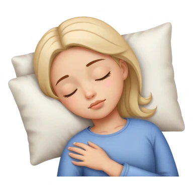 Girl sleeping sticker