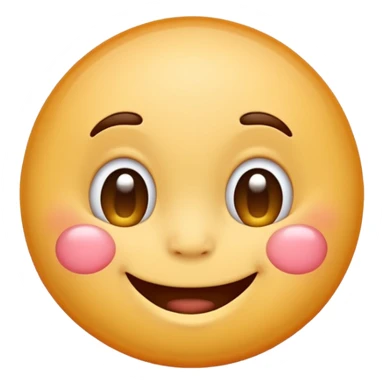 Emoji with fat bubble cheeks  sticker