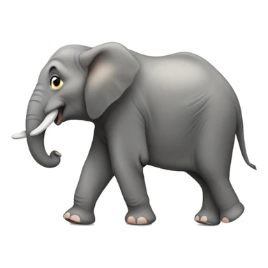 elephant sneaking sticker