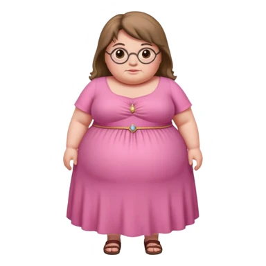 Portrait of a fat lady from Harry Potter  sticker