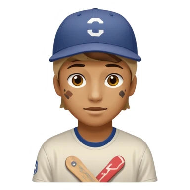 Skater with stickered deck sticker