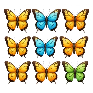 butterfly life cycle sticker
