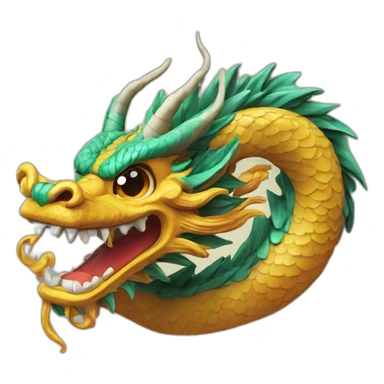 Ran chinese dragon sticker