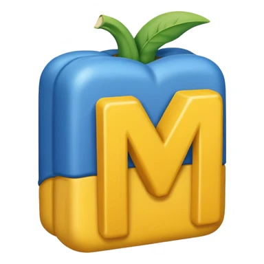 make an emoji of the michigan logo sticker