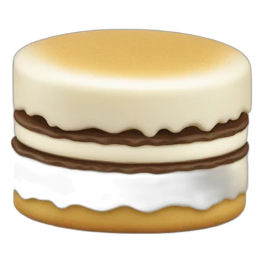 white chocolate alfajor sticker
