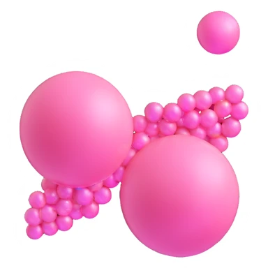 pink bubble gum with sparkles sticker