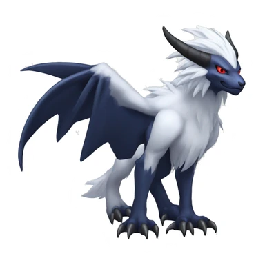 Edgy Cool Nargacuga-Absol-Pokémon Full Body Detailed High Quality sticker