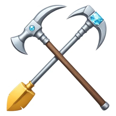 two sides pickaxe minecraft  sticker