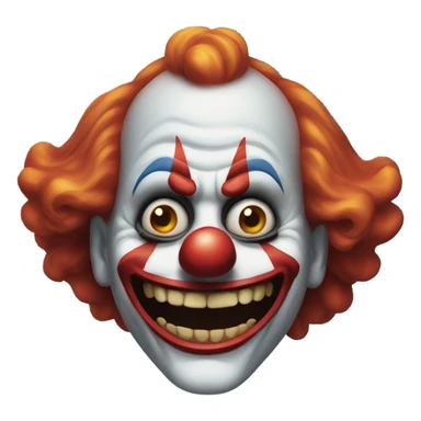 Sinister clown sticker