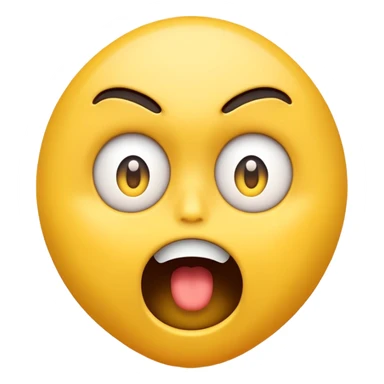 Crashing out emoji face sticker