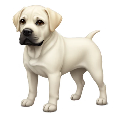 white labrador together with black french bulldog sticker