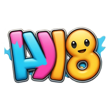 The word “LMAO” spelled sticker