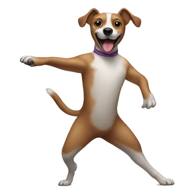 dog dancing ballet sticker
