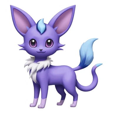 Purloin-Espeon-Meowstic-Fakémon-hybrid-creature (full body)  sticker