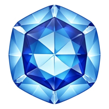 Blue Gem with an Ice Flake Inside sticker