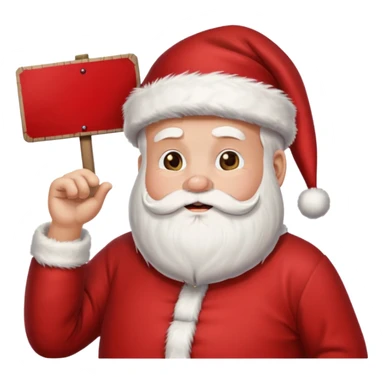 drunk santa holding up a sign that says andrew sticker