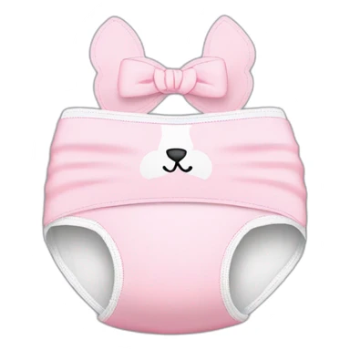 cute cat diaper bustier sticker