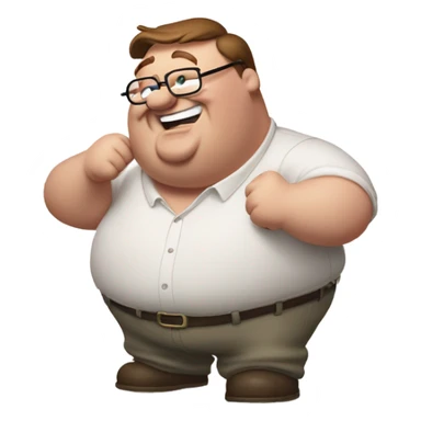 peter griffin laughing sticker