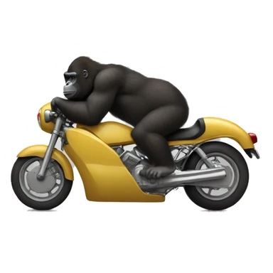 Gorille sur une moto sticker