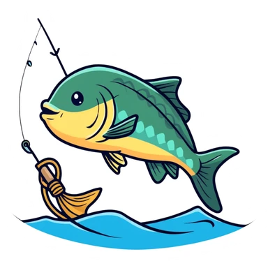 Fishing sticker