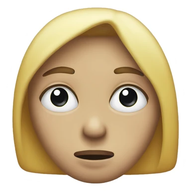 Sad peace sign kiss sticker