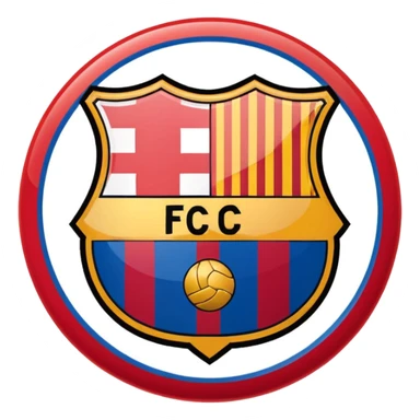 Barcelona soccer logo sticker
