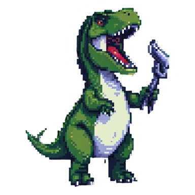 T-Rex singing sticker