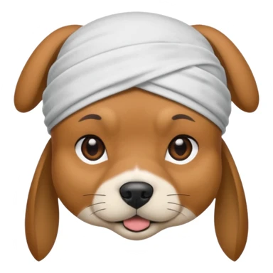 dog wearing a durag sticker